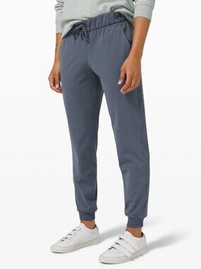 LULULEMON 8 Iron Blue On The Fly Jogger Luxtreme Drawstring Luxtreme